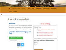 Tablet Screenshot of learn-romanian.com